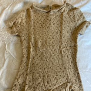 Cashmere short sleeve top